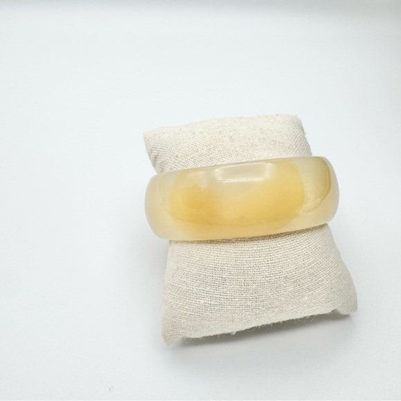 Vintage Mexico Natural Agate Quartz Mixed Color Bangle Bracelet Stamped - Picture 4 of 13